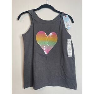 Cat & Jack Girls Graphic Print Summer Tops Crew Neck Size Large Set of 6